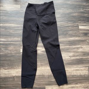 Black Lululemon perforated leg leggings